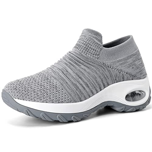 Non-Slip Arch Support Walking Shoes for Women | breathable Mesh Tennis Sneakers