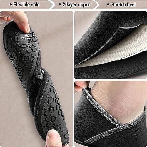 BULLIANT Women's Slip-On Yoga Slippers, Comfortable Barefoot Fit