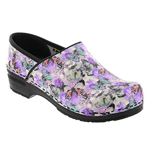 BJORK Swedish Comfort Women's Printed Leather Clogs