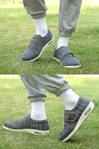 Men's Diabetes-Friendly Adjustable Sports Shoes with Anti-Slip Soles