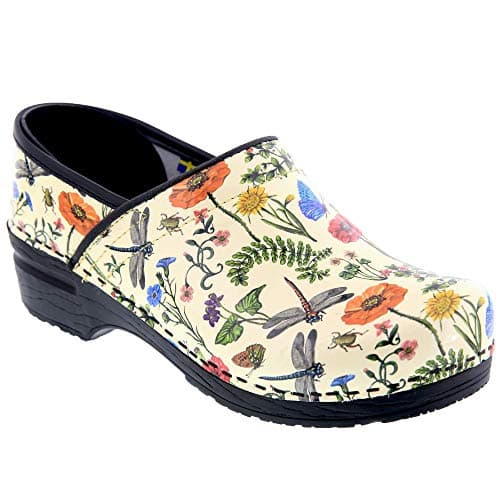 BJORK Swedish Comfort Women's Printed Leather Clogs