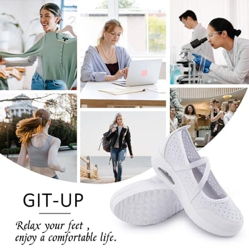 Comfortable Women's Nurse Shoes for Arthritis, Diabetes and Heel Pain