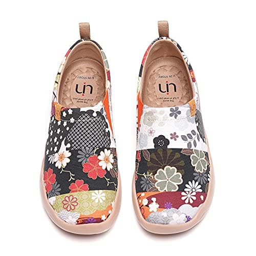 UIN Women's Art Travel Slip-On Flats Lightweight & Breathable