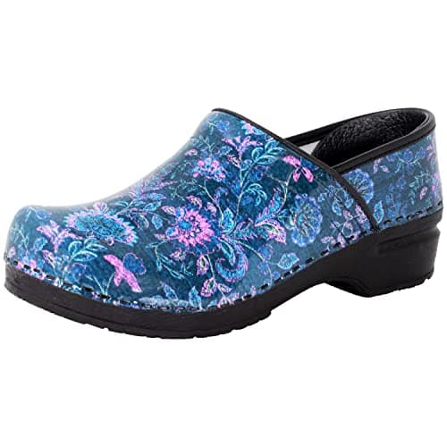 BJORK Swedish Comfort Women's Printed Leather Clogs