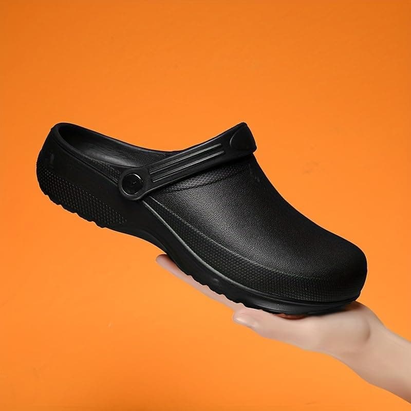 Hhhchpm Unisex EVA Clogs, Comfortable & Durable, Non-Slip, Oil-Resistant Kitchen Shoes