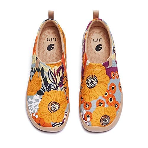 UIN Women's Floral Casual Slip-On Shoes Lightweight & Comfortable