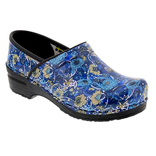 BJORK Swedish Comfort Women's Printed Leather Clogs