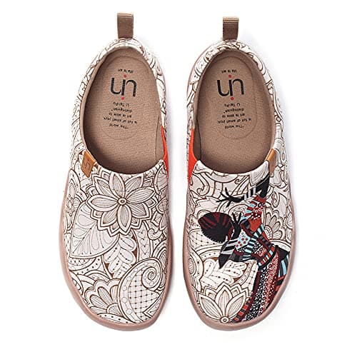 UIN Women's Art Travel Slip-On Flats Lightweight & Breathable