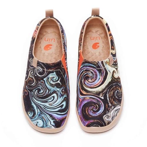 UIN Women's Floral Casual Slip-On Shoes Lightweight & Comfortable