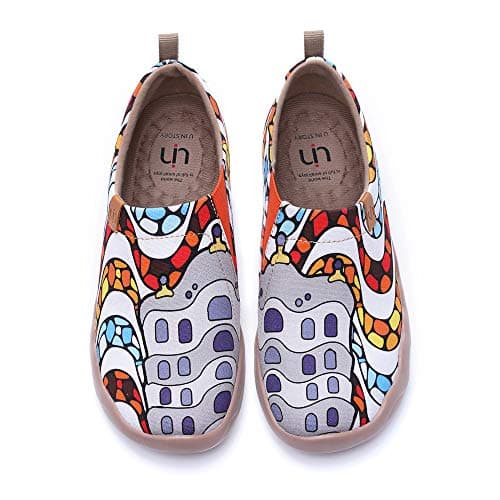 UIN Women's Floral Casual Slip-On Shoes Lightweight & Comfortable