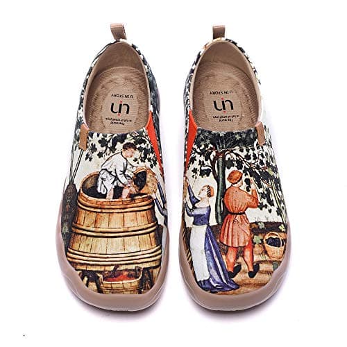 UIN Women's Art Travel Slip-On Flats Lightweight & Breathable