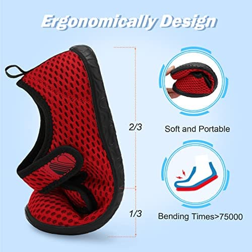 Besroad Lightweight Walking Shoes for Mens & Womens Non-Slip Diabetic Slippers