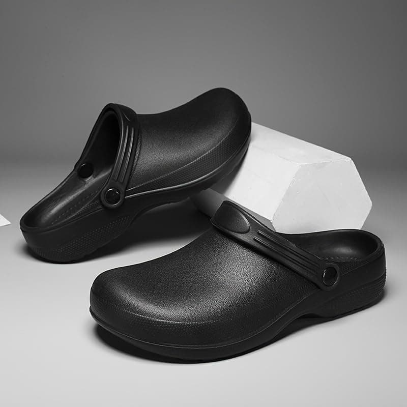 Hhhchpm Unisex EVA Clogs, Comfortable & Durable, Non-Slip, Oil-Resistant Kitchen Shoes