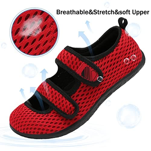 Besroad Lightweight Walking Shoes for Mens & Womens Non-Slip Diabetic Slippers