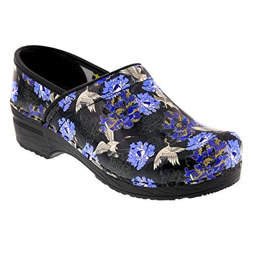 BJORK Swedish Comfort Women's Printed Leather Clogs