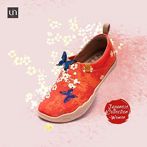 UIN Women's Art Travel Slip-On Flats Lightweight & Breathable