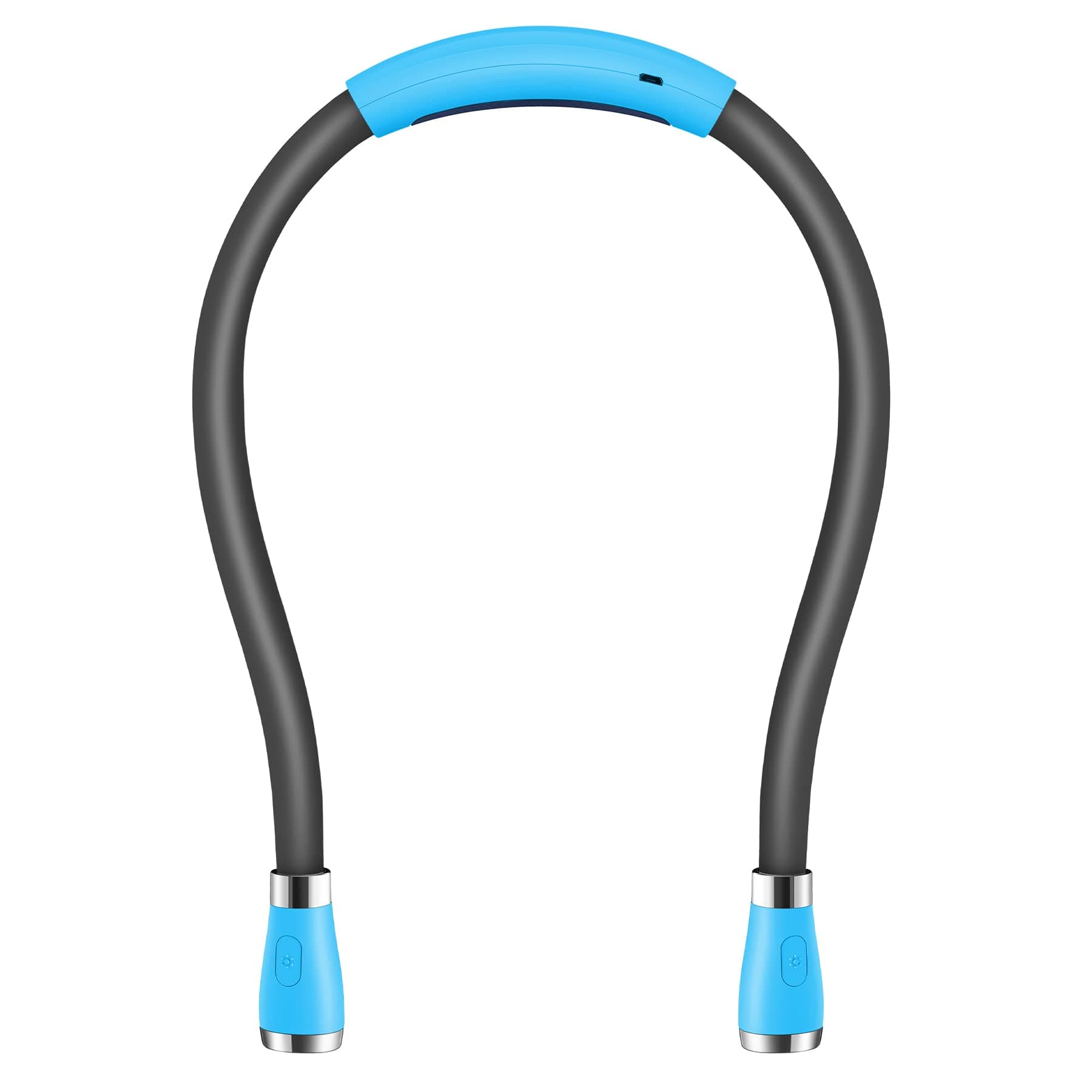 USB Rechargeable Bedside Reading Lamp, 4 LED, 4 Brightness Levels, Hands-Free for Night Jogging (Blue)