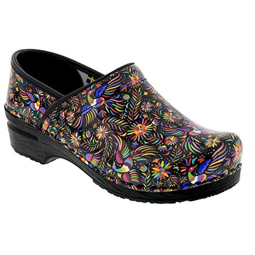 BJORK Swedish Comfort Women's Printed Leather Clogs
