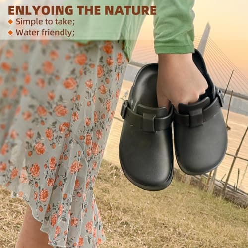 BULLIANT Unisex Adjustable Sandals, Comfortable Cushioned Footbed