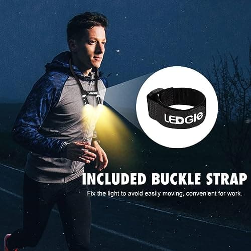 LED Neck Reading Light for Bedtime Reading (Black)