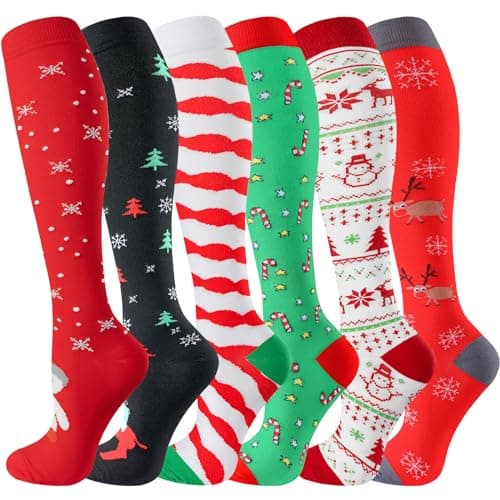 Best Knee High Compression Socks 20-30 mmHg for Running, Nurses & Travel