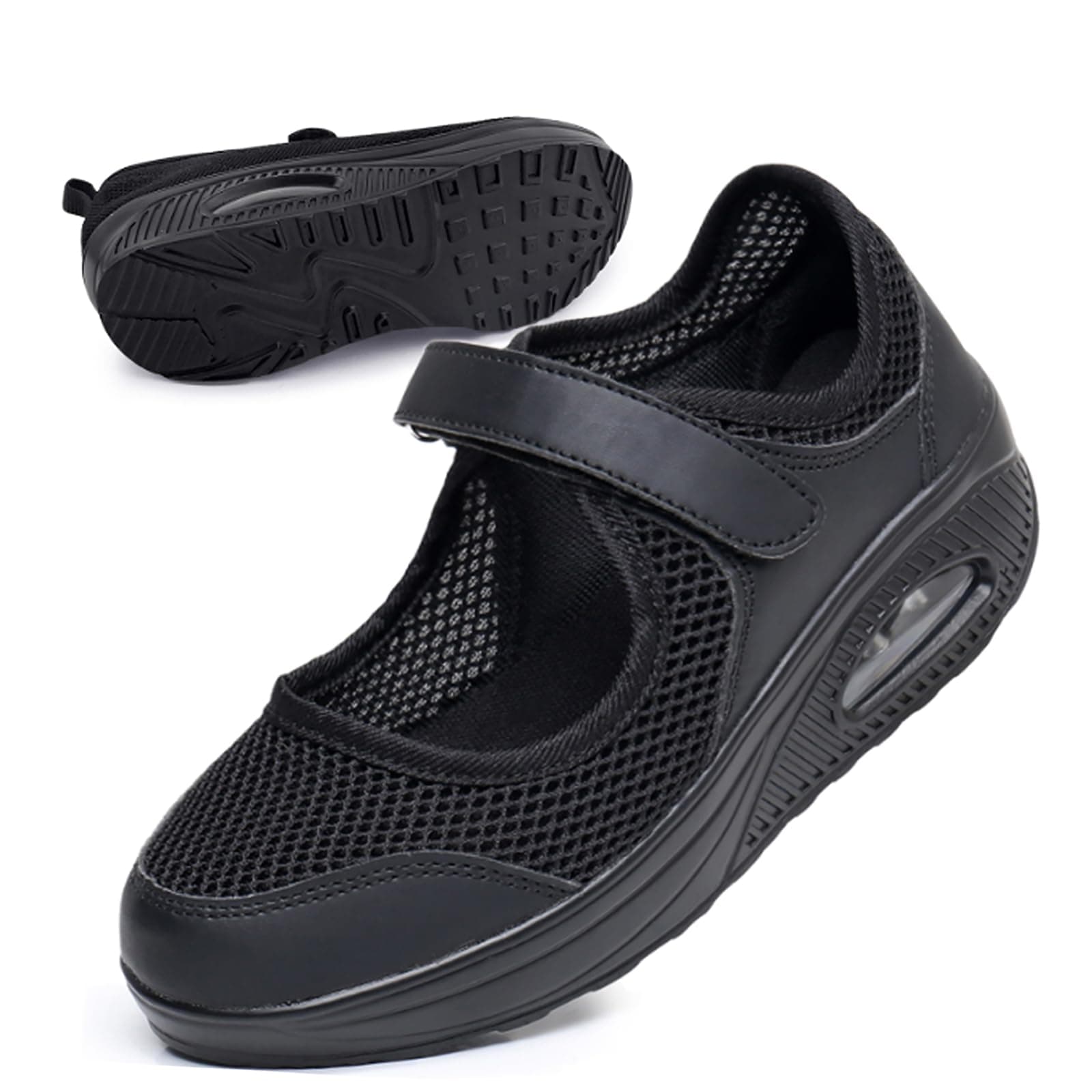 Git-up Women's Comfortable Non-Slip Nursing Shoes for Heel Pain Arthritis Diabetes