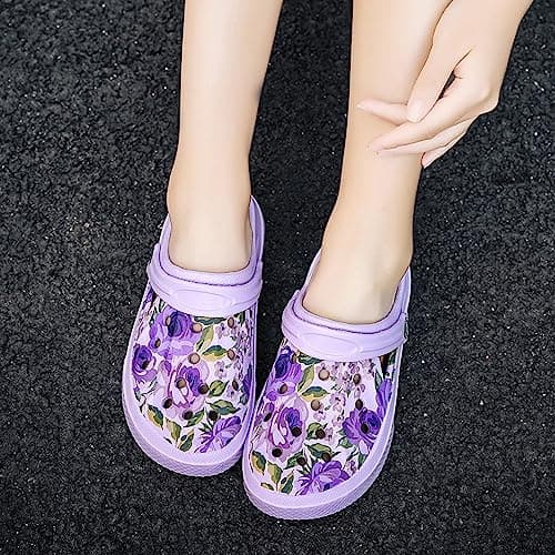 Eliogn Women's Garden Clogs Shoes Anti-Slip Beach Sandals