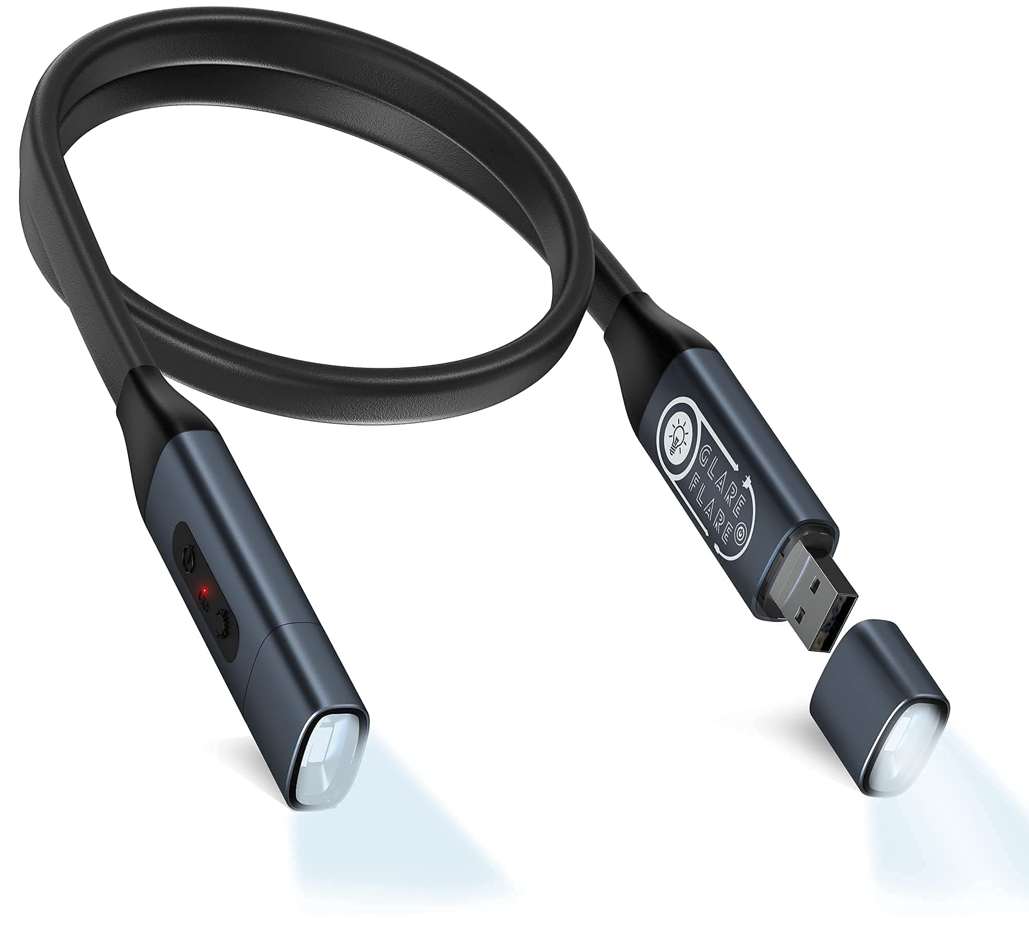 Rechargeable LED Neck Light - 3 Colors Dimmable for Reading, Knitting & More