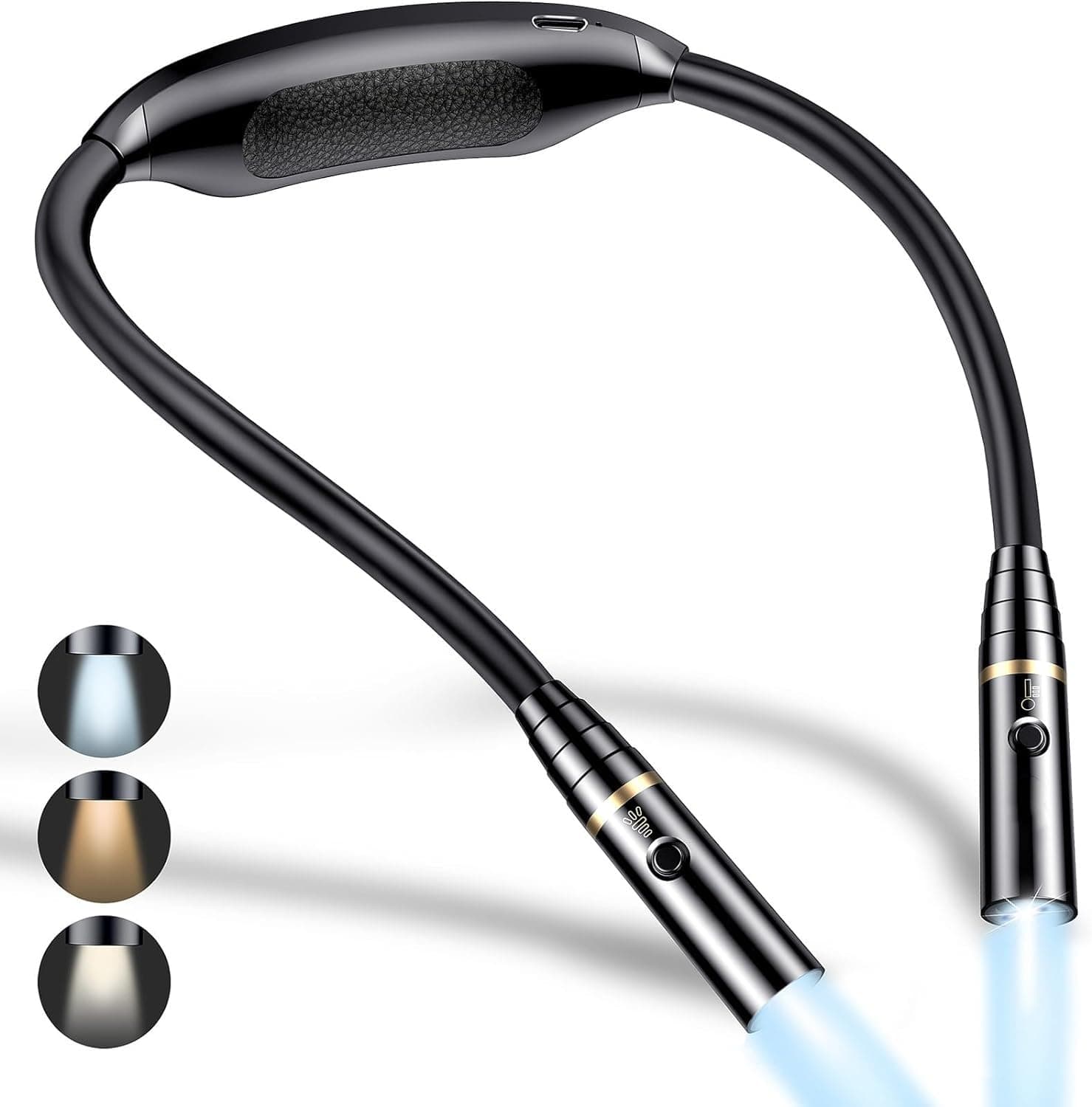 Ergonomic Rechargeable LED Reading Lamp, 3 Eye Protection Modes & 80+ Hours Endurance