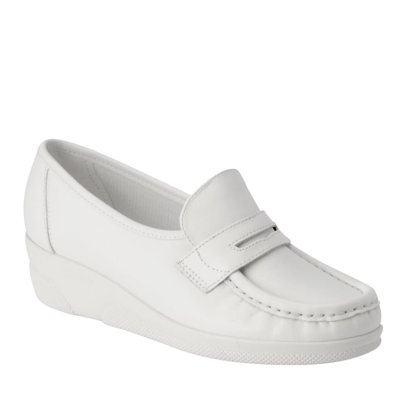 Nurse Mates Women's White Moccasin Nursing Shoes