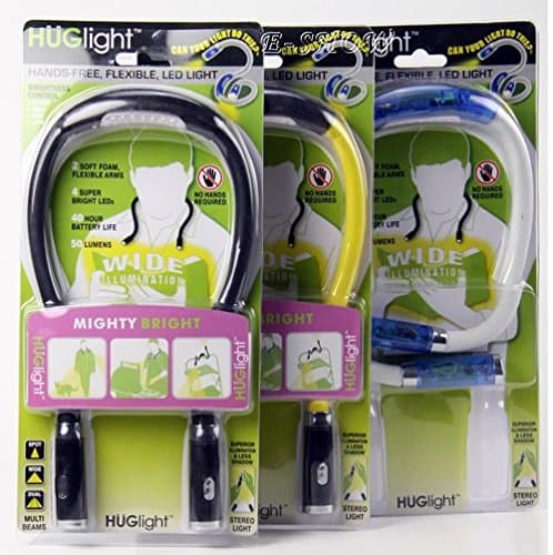 Black Hands-Free LED Reading Light for Neck Hug