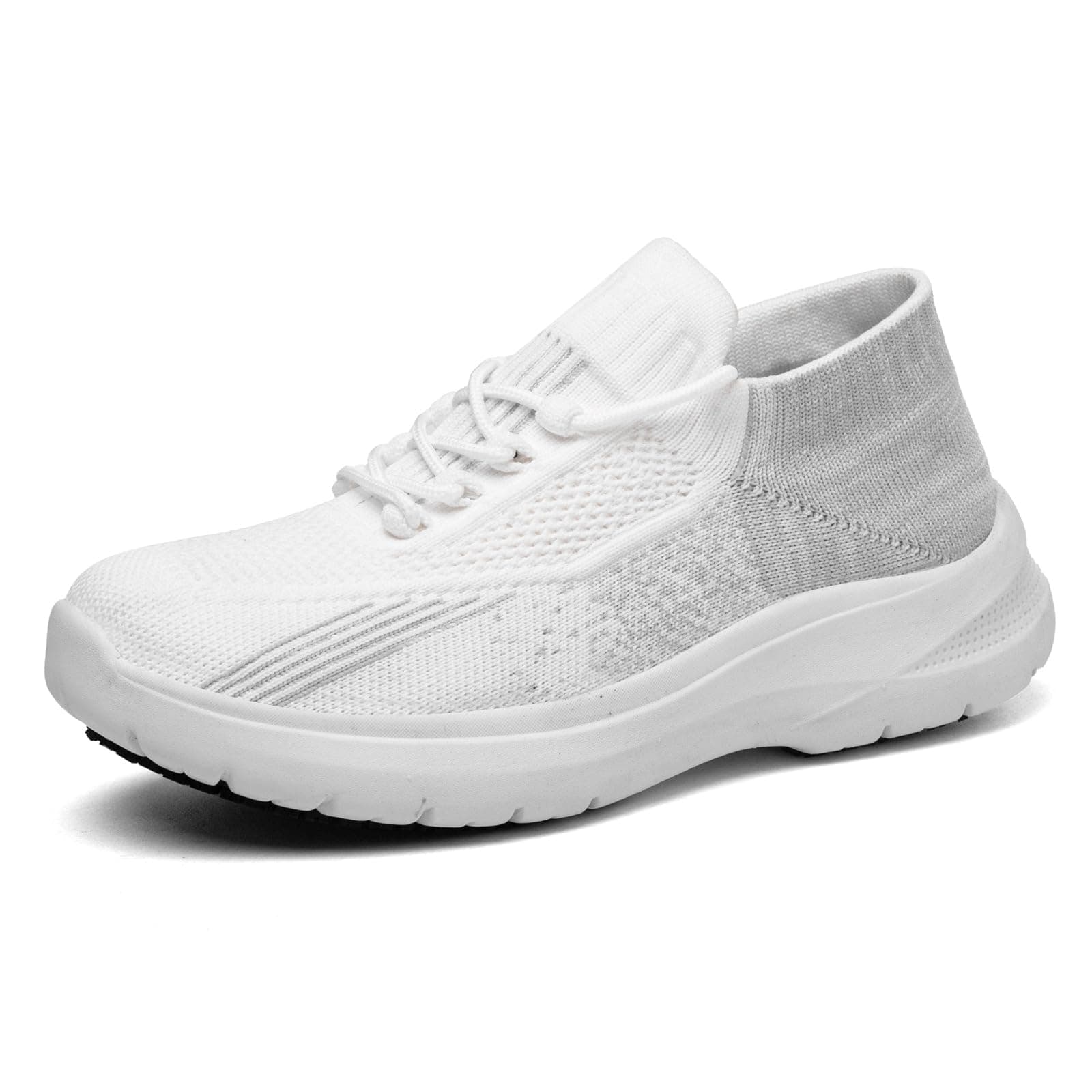 White Non-Slip Shoes for Women's Work in Food Service