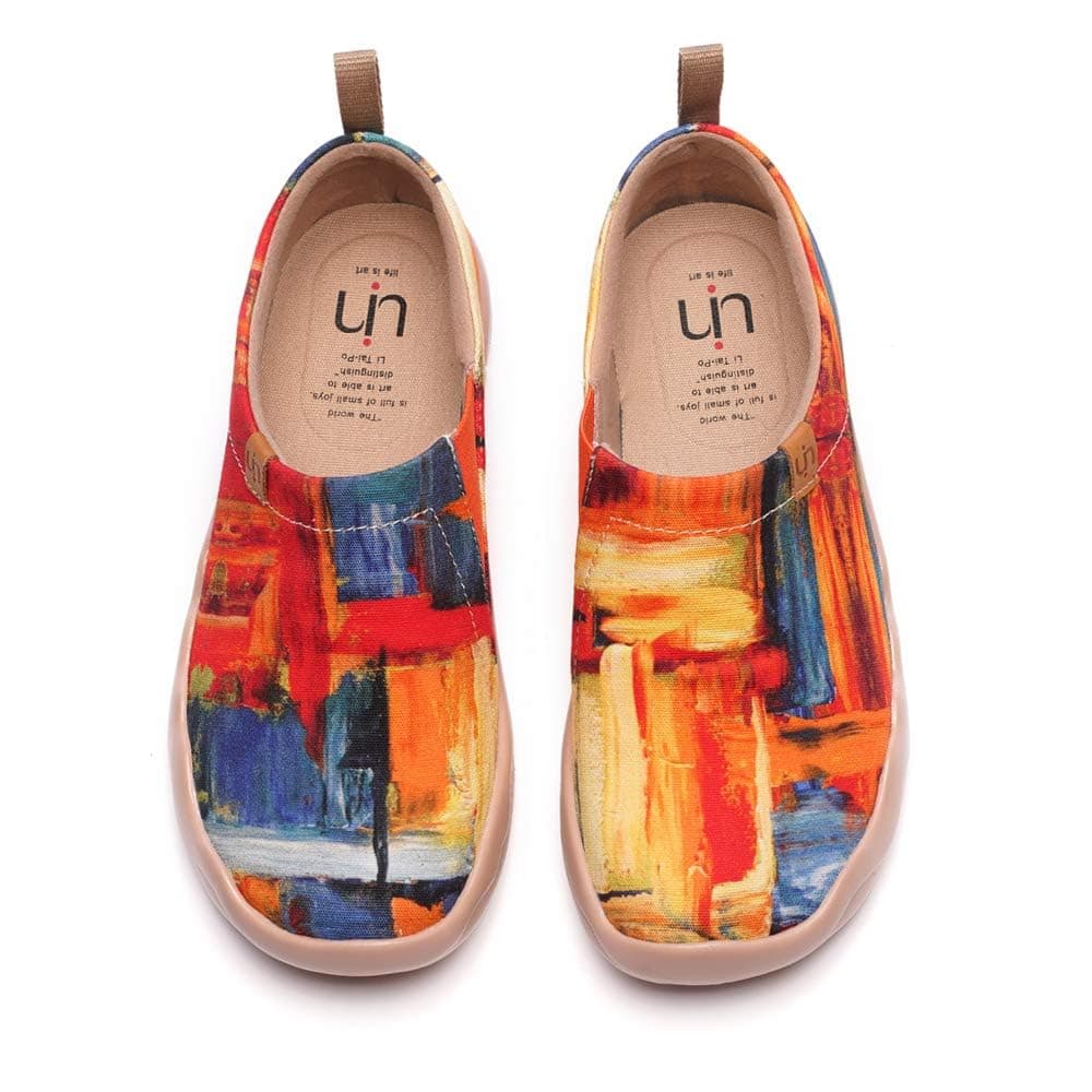 UIN Women's Floral Casual Slip-On Shoes Travel Lightweight Comfortable