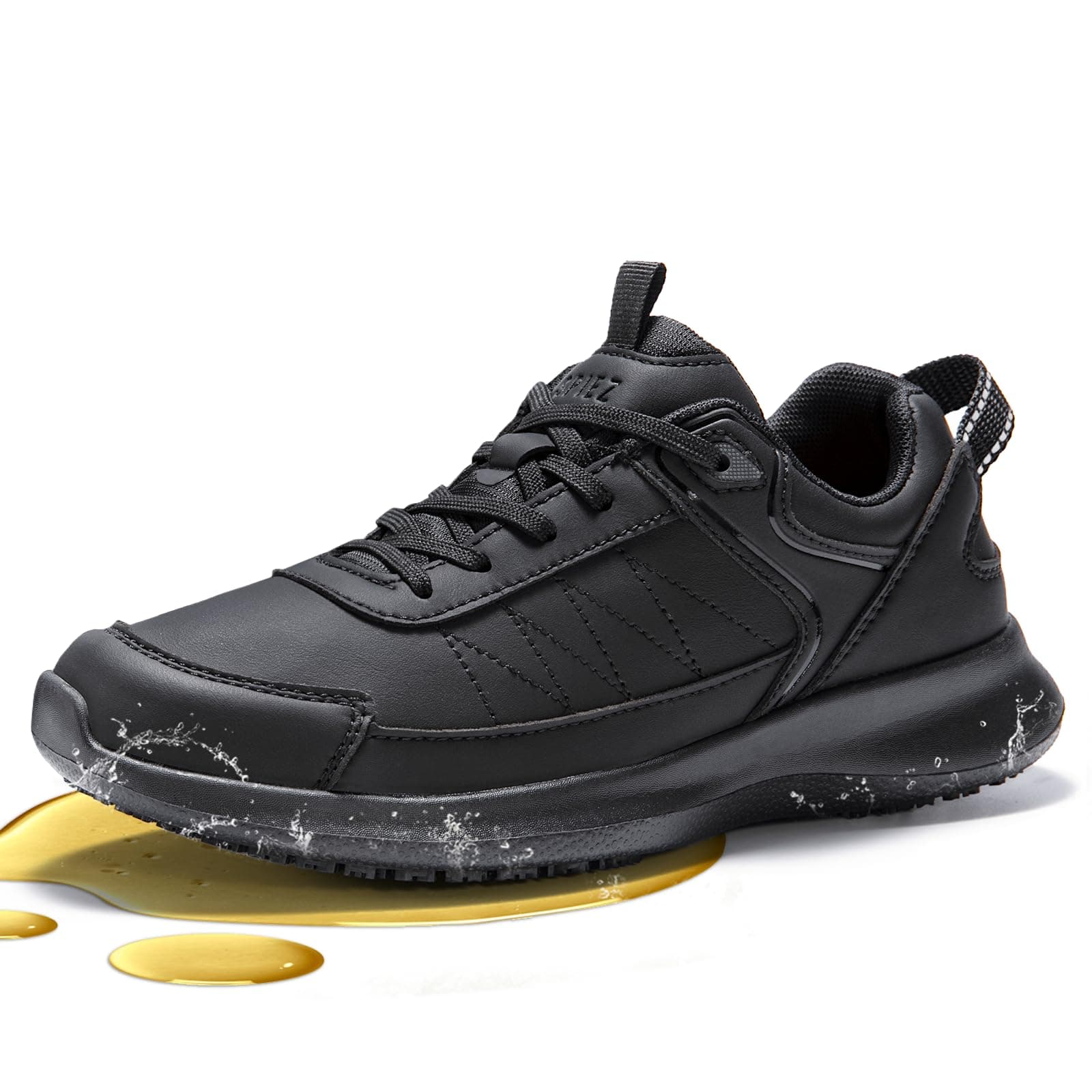 SPIEZ Women's Non-Slip Work Shoes, SRC Certified for Restaurant & Kitchen