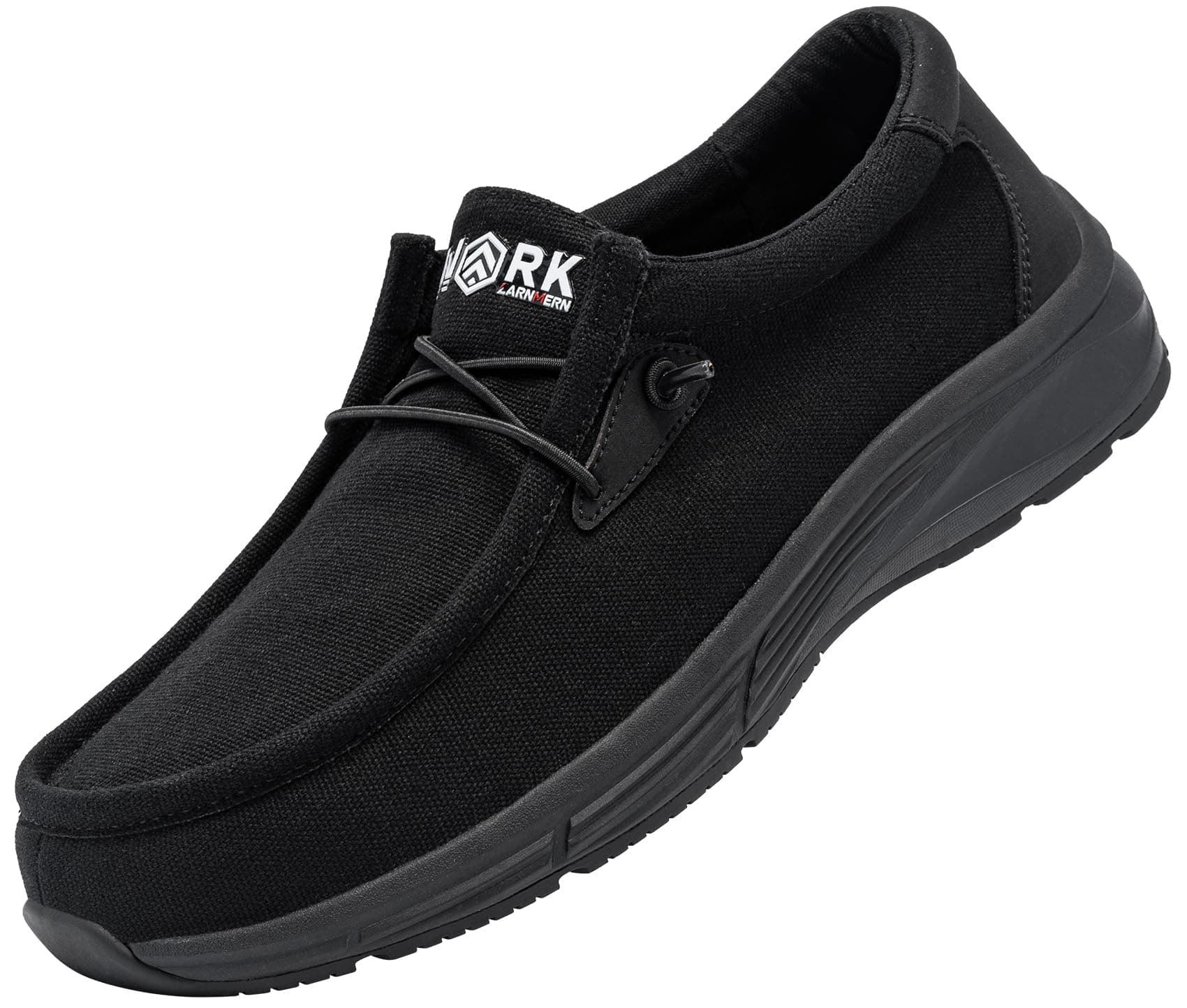 Mens LARNMERN Slip Resistant Work Loafers for Plantar Fasciitis and Food Service