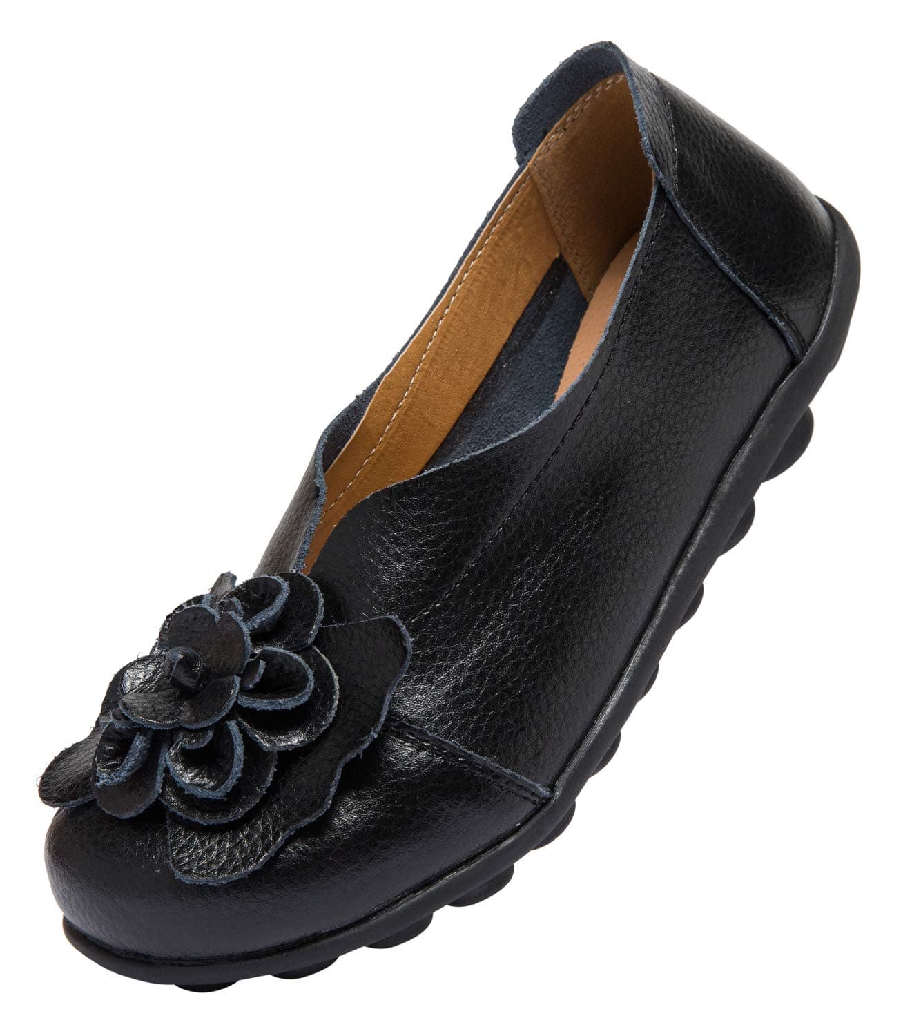 ANYUETE Women's Comfortable Slip-On Loafers for Walking and Office Use