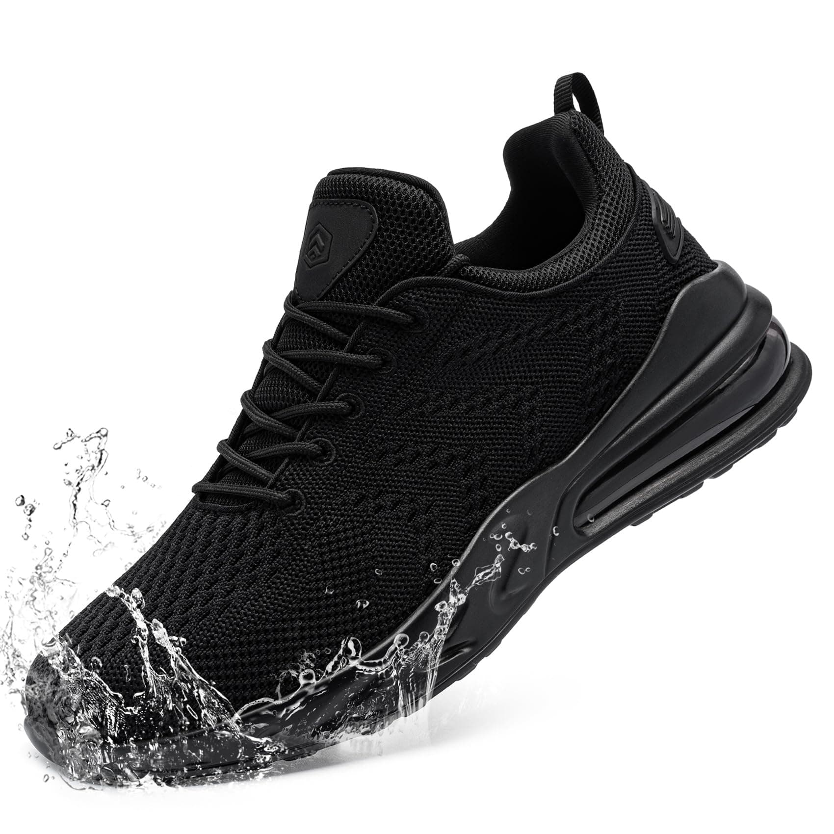 Mens Non-Slip Work Shoes Slip-On Water Resistant Walking Sneakers