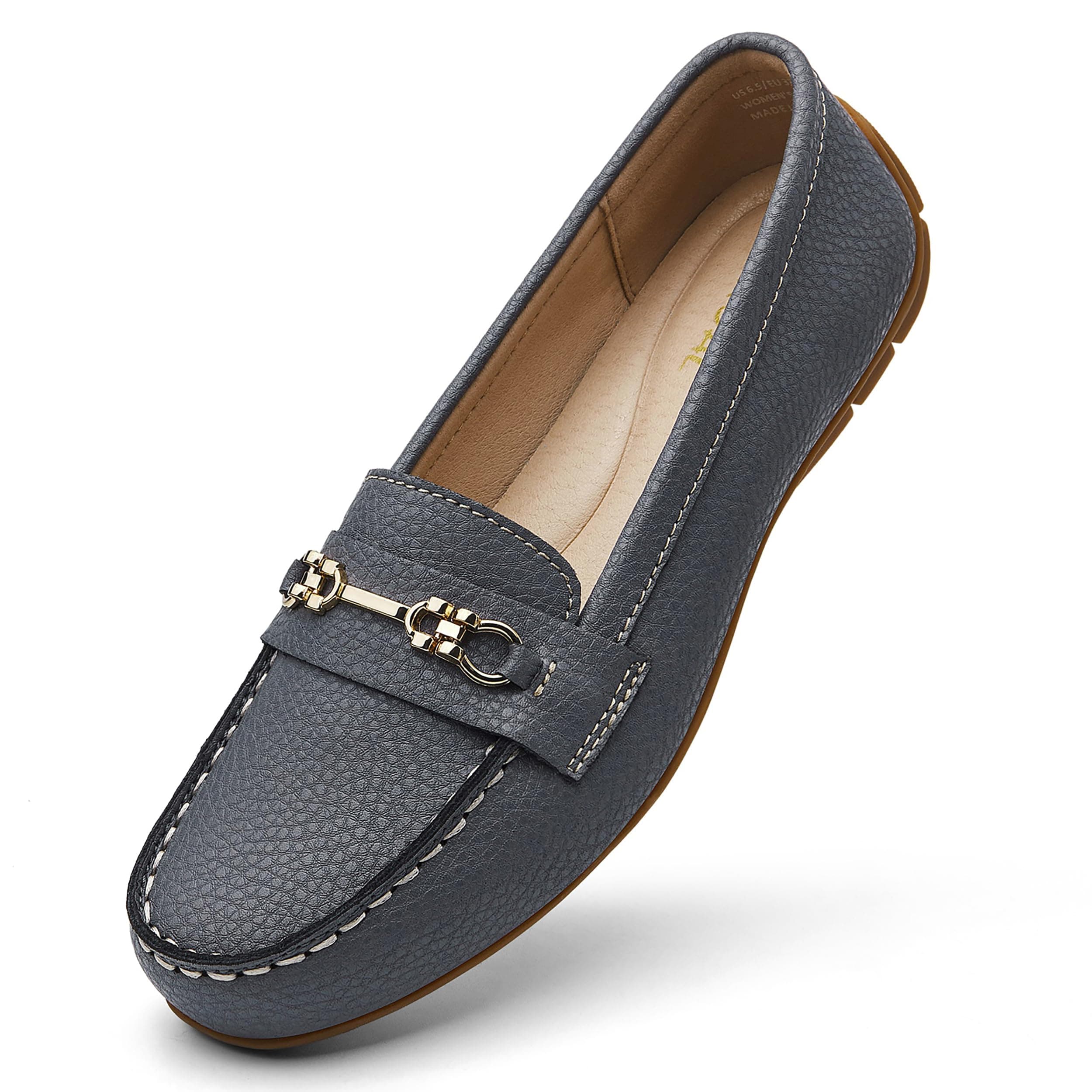 KORDAL Women's Lightweight & Comfortable Leather Loafers for Casual & Business