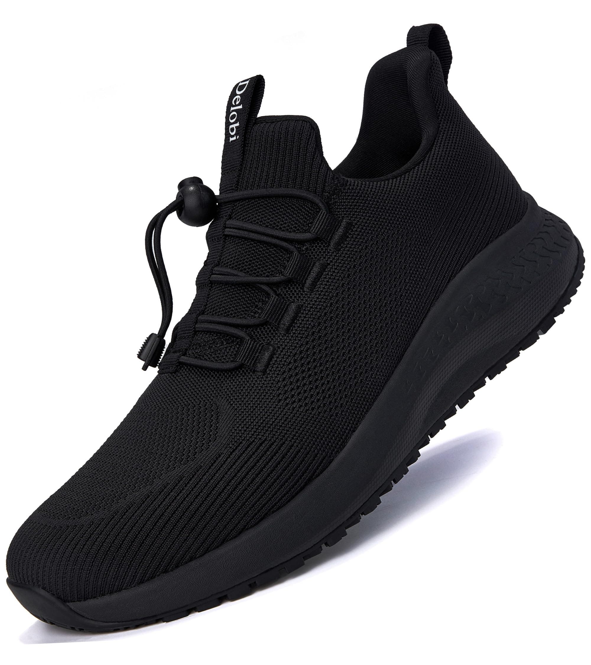 Non-Slip Shoes for Men: Waterproof Work Shoes for Kitchen & Restaurant Black