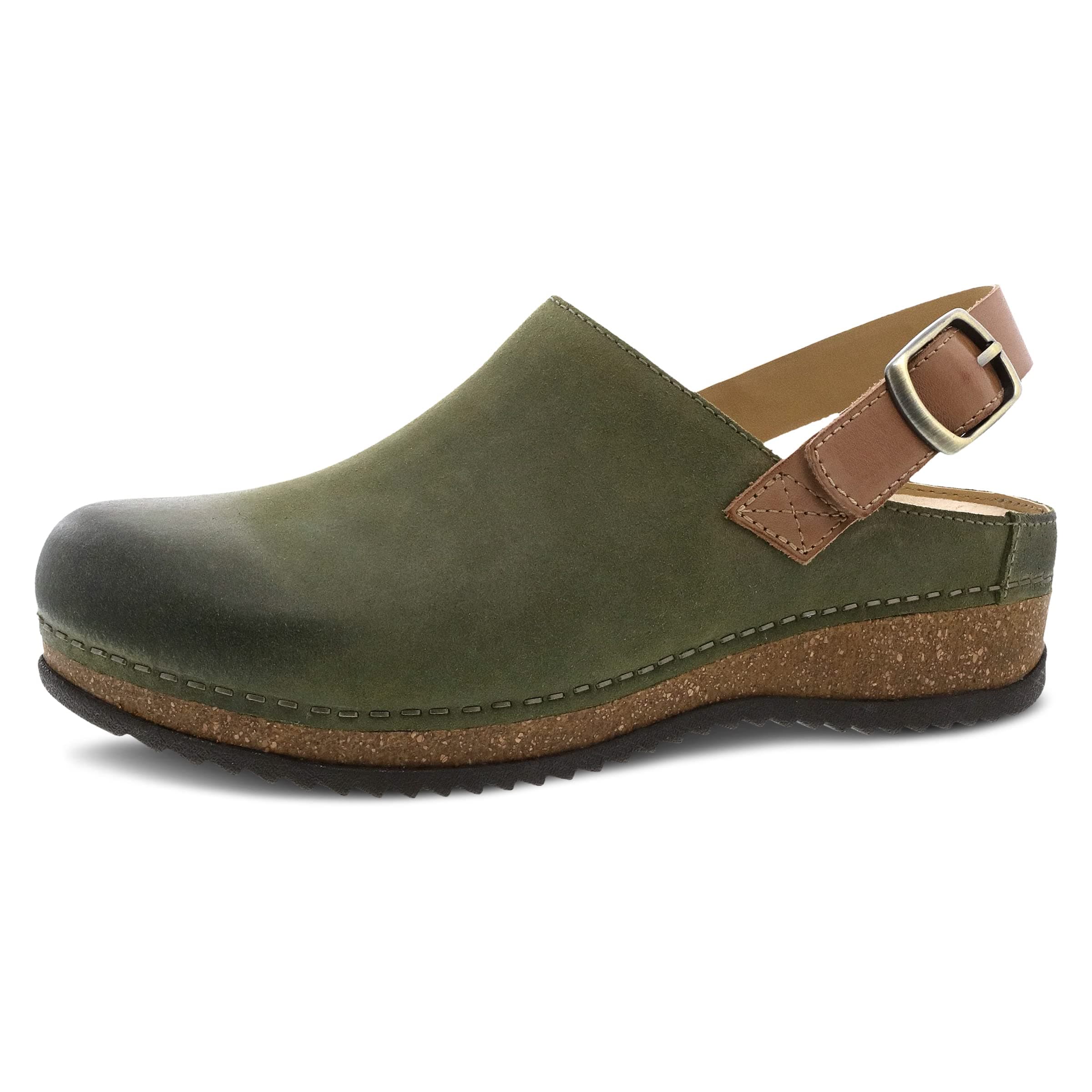 Dansko Women's Merrin Sling-Back Mules - Durable & Comfortable Cork/EVA Midsole
