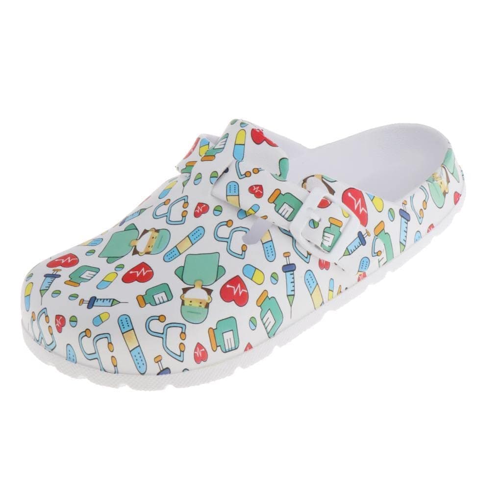 Women's Printed Work Chef Nursing Clogs