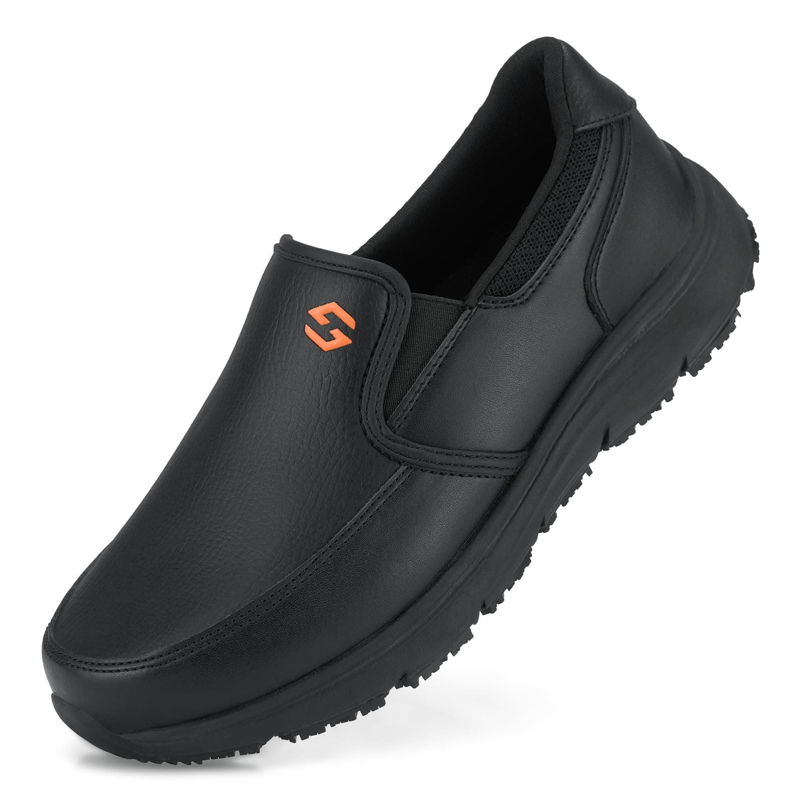 HISEA Men's Non-Slip Kitchen Shoes, Water & Oil Resistant, Comfortable & Breathable
