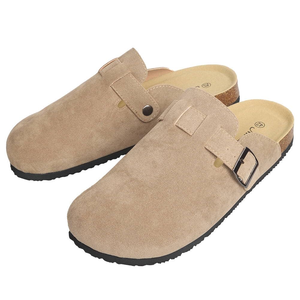 WINSEAD Unisex Potato Shoes Clog Suede Cork Footbed