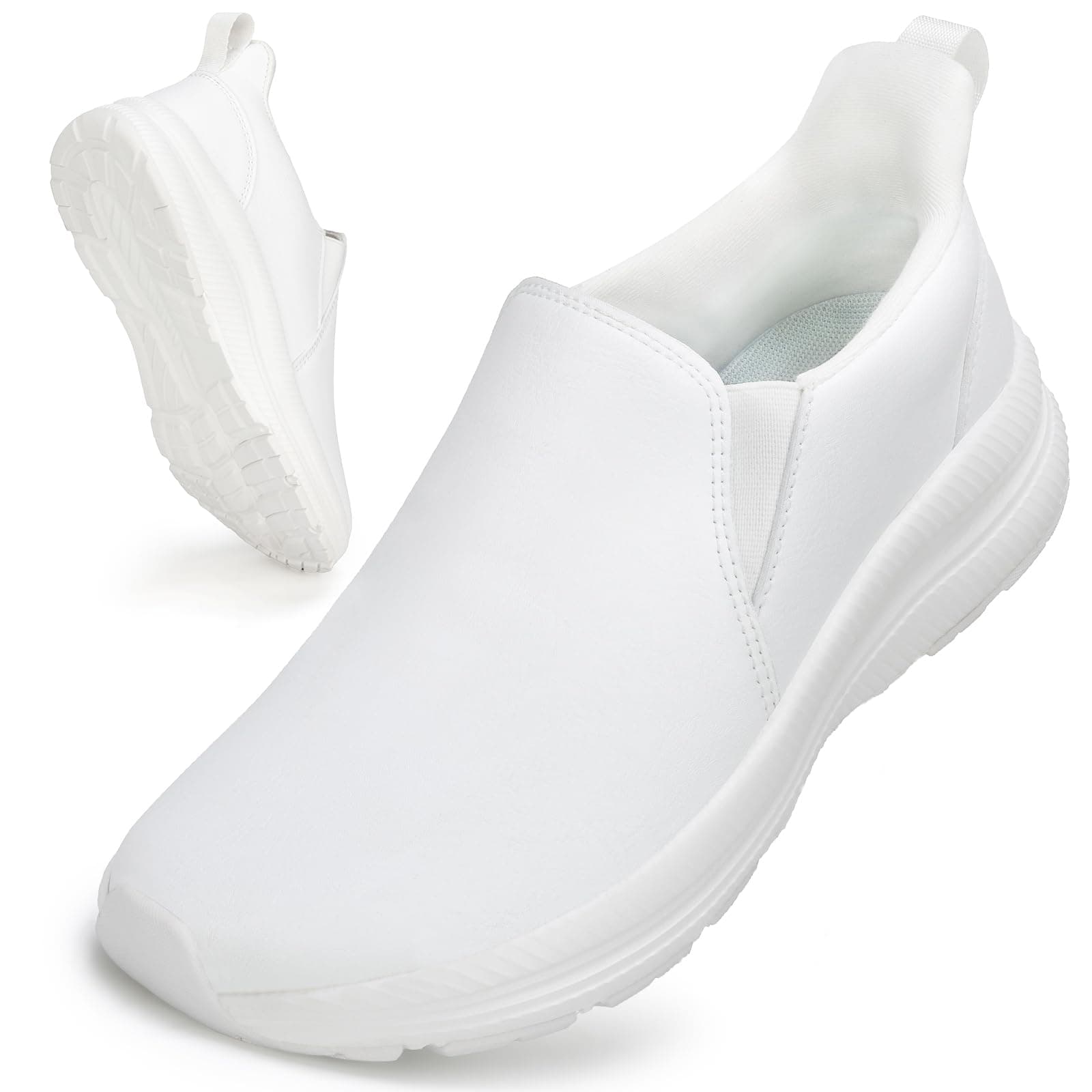 ZOVE Ultra Wide Toe Box Waterproof Nursing Shoes for Women