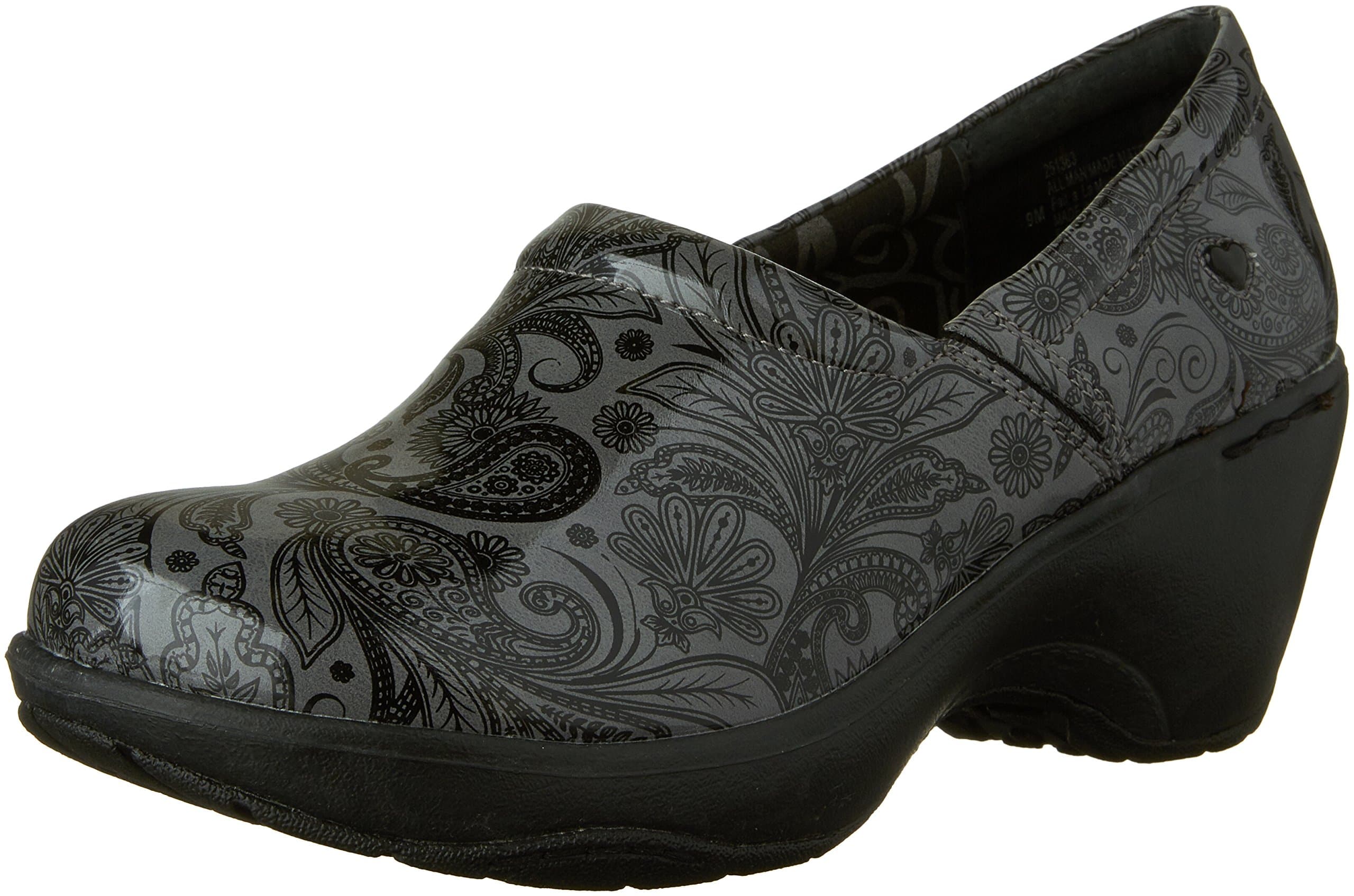 Nurse Mates Bryar Shoes | Full-Grain Leather | Slip-Resistant | Black